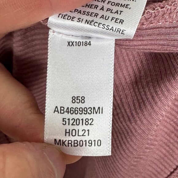 Nordstrom Long Sleeve Faux Wrap Top Pink NOne Sizetalgia Size Small Puff Sleeve - Picture 8 of 10